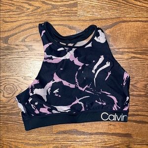 Calvin Klein Performance high neck sports bra